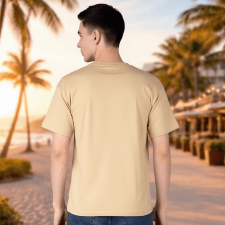 Solid Beige T-Shirt