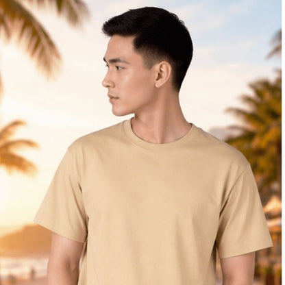 Solid Beige T-Shirt