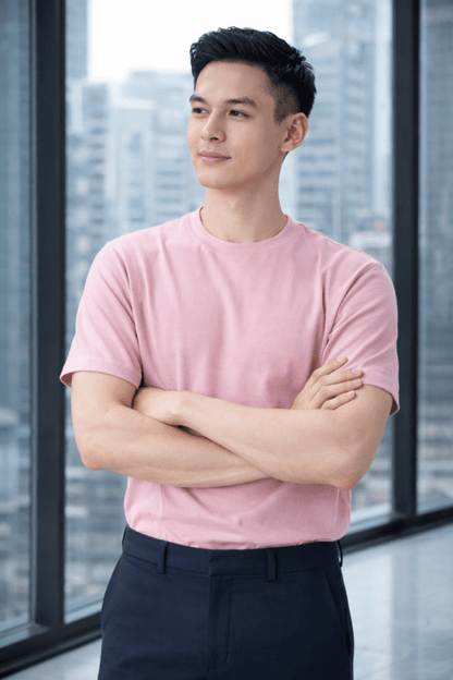 Pink Solid T-Shirt
