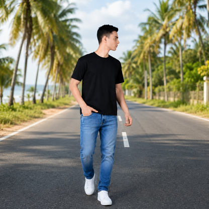 Black Casual T-Shirt