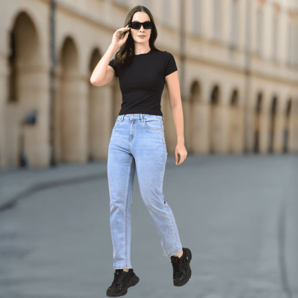 Black Slim Fit Crop Top