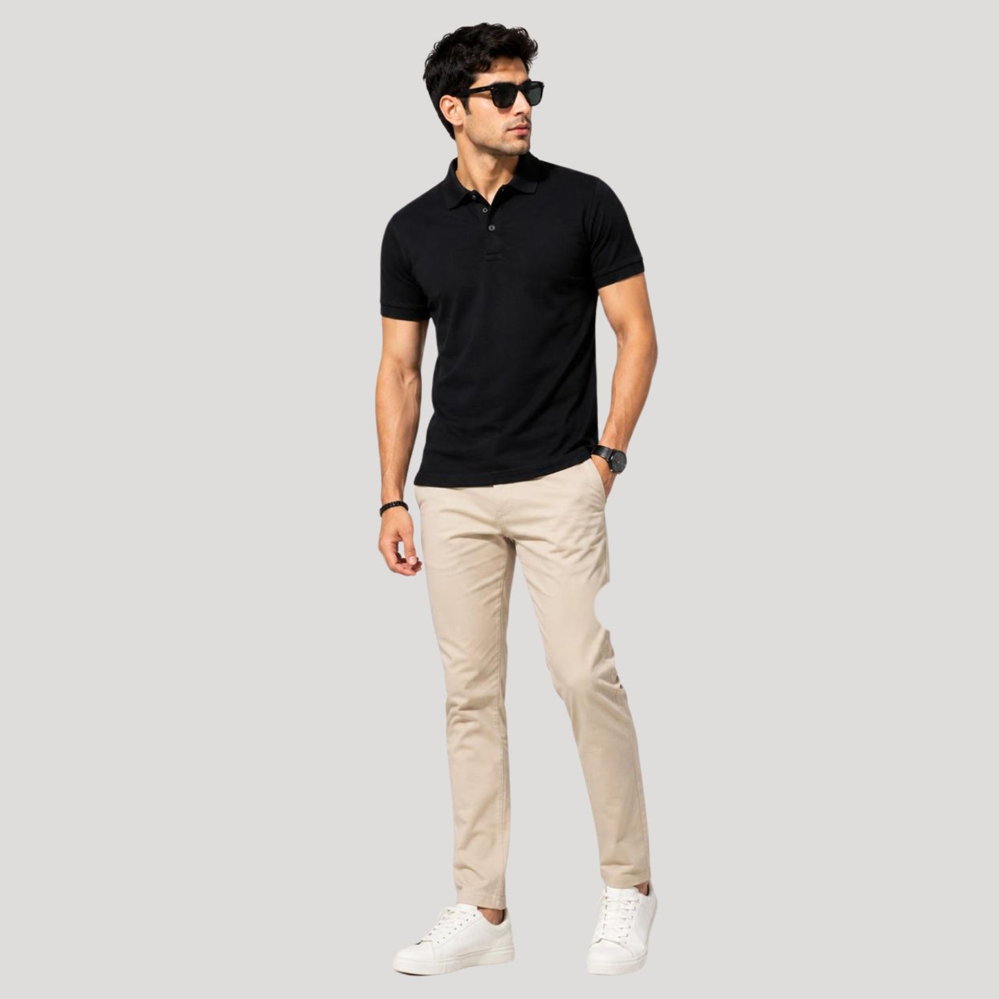 Black Polo T-Shirt