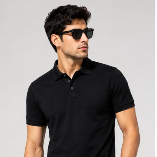 Black Polo T-Shirt