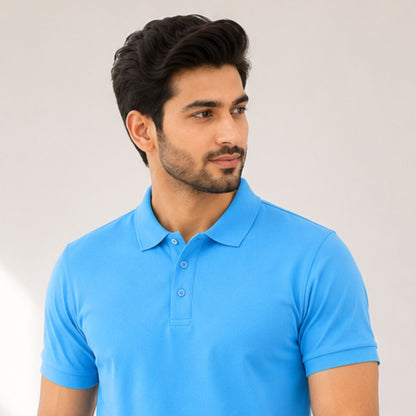 Sky Blue Polo T-Shirt
