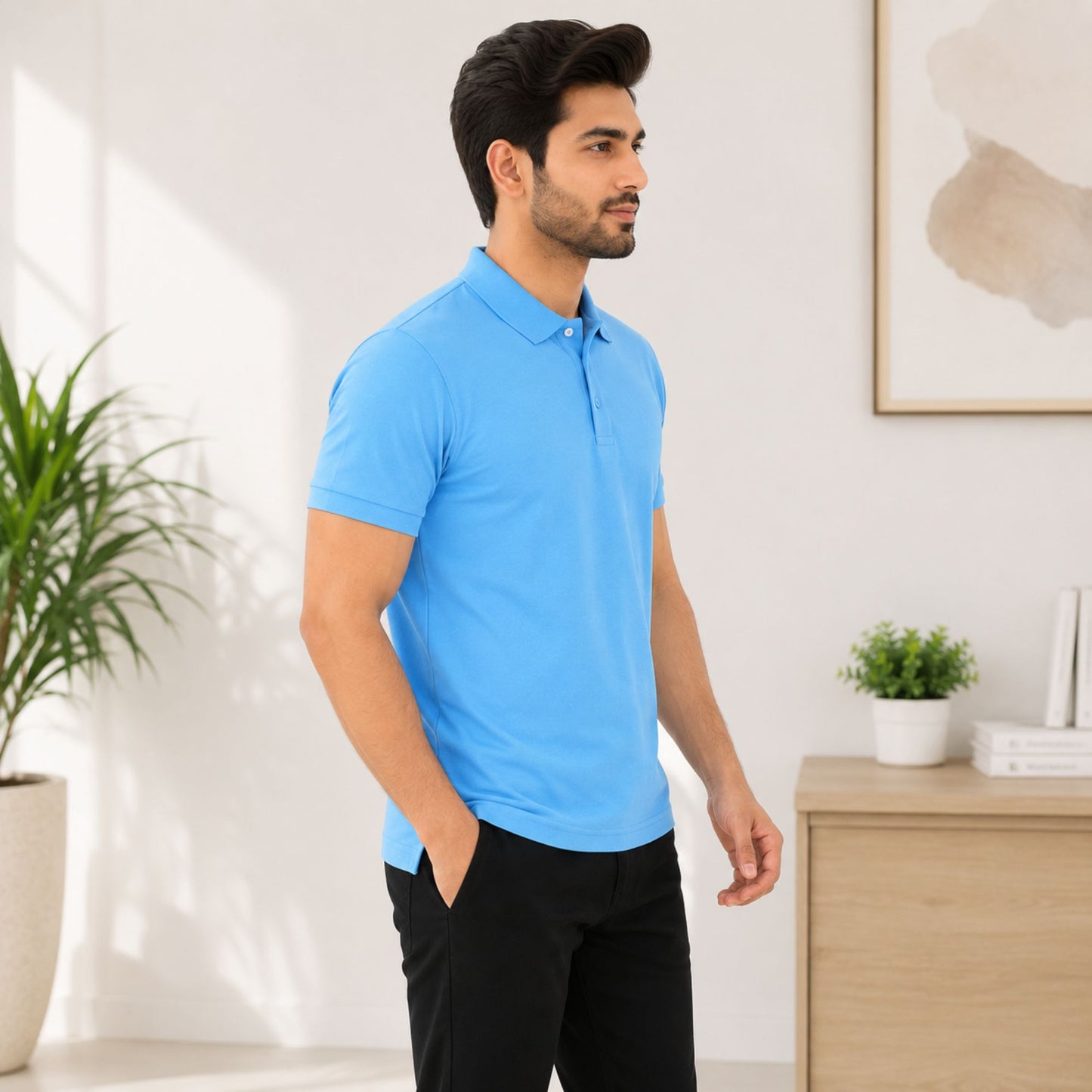 Sky Blue Polo T-Shirt