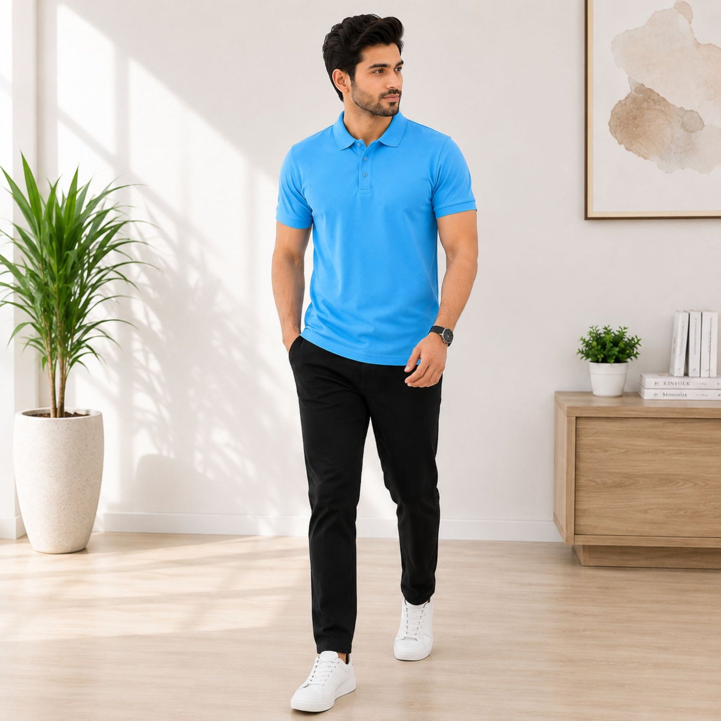 Sky Blue Polo T-Shirt