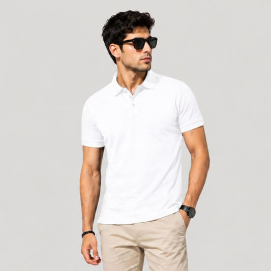 White Polo T-Shirt