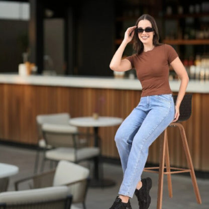 Brown Crop Top