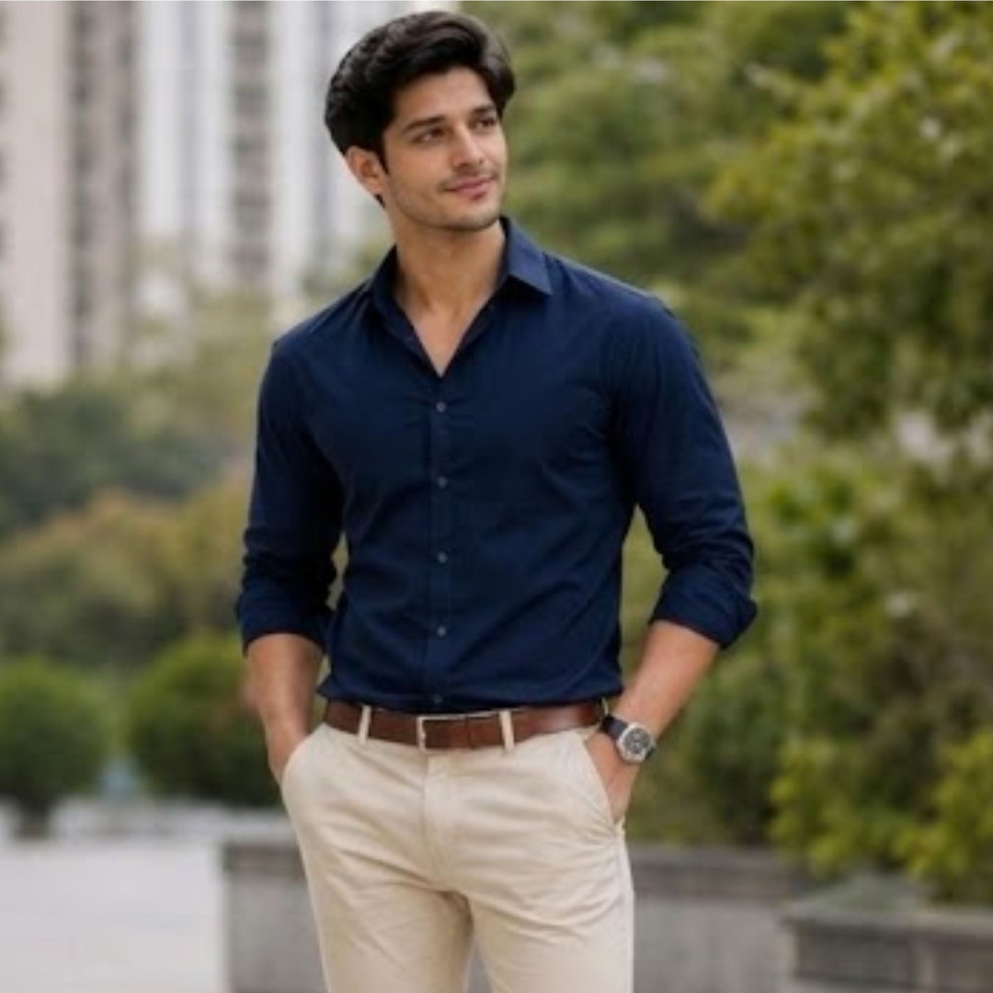 Navy Blue Shirt