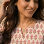 Pink Printed Cotton Kurti
