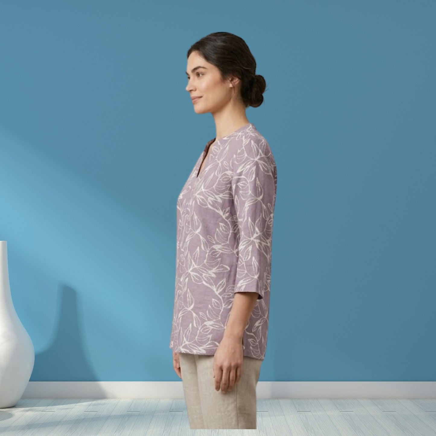 Lavender Short Kurti