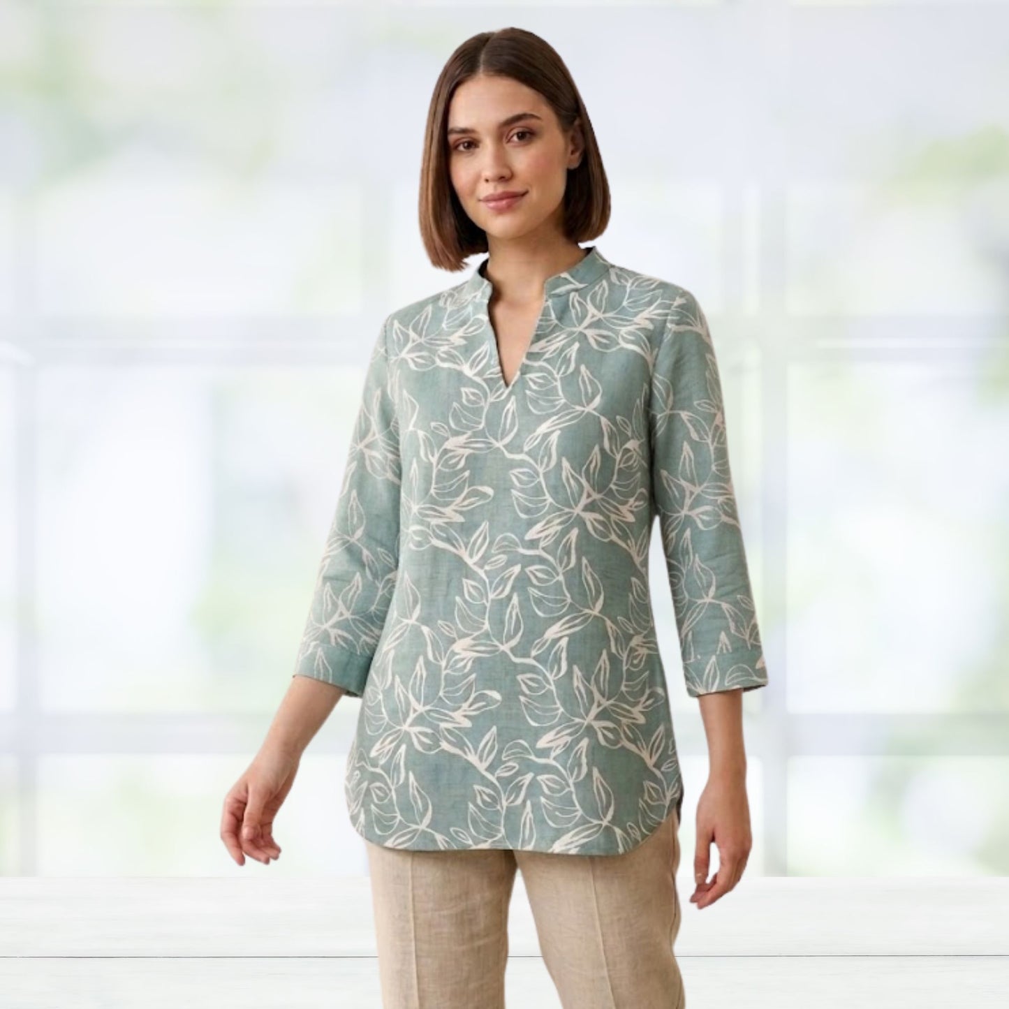 Sage Green Short Kurti