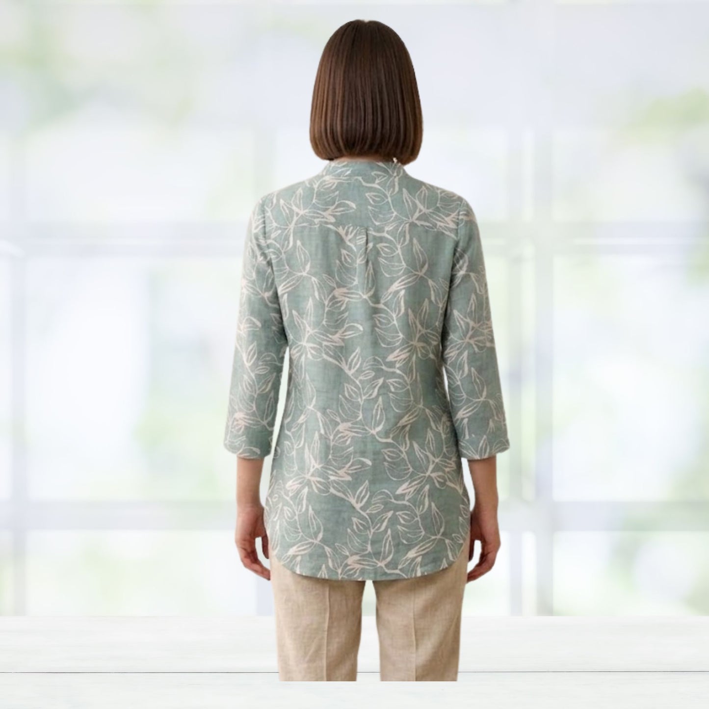 Sage Green Short Kurti