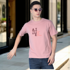 Pink Attitude Printed Cotton T-Shirt