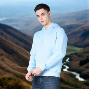 Solid Sky Blue Hoodie