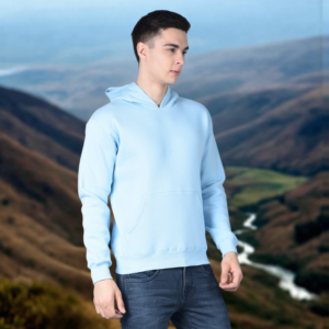 Solid Sky Blue Hoodie