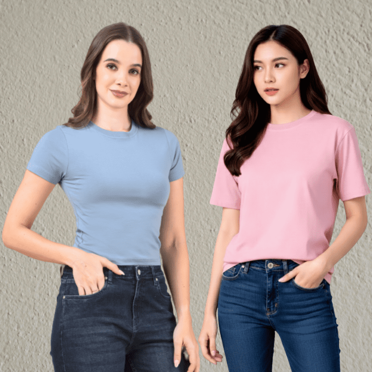 Crop Top & T-Shirt Combo (Pack of 2) - Image 3