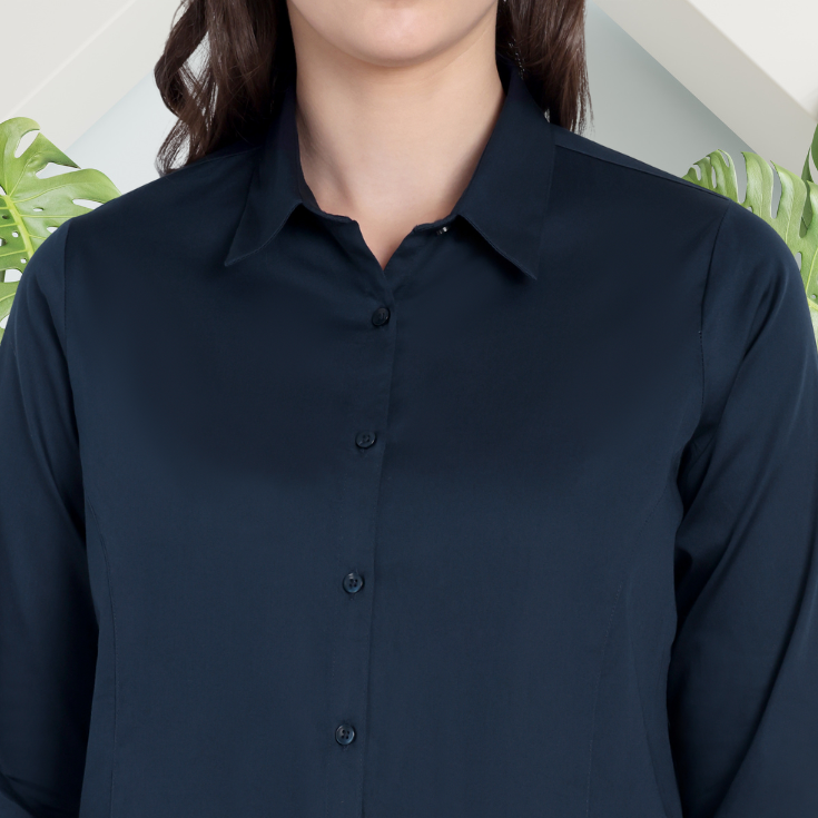 Navy Blue Formal Shirt - Image 6