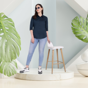 Navy Blue Formal Shirt