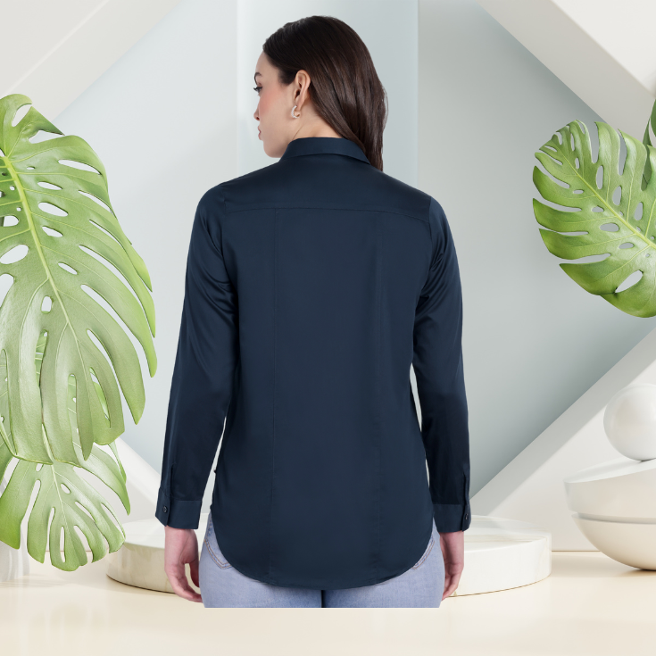 Navy Blue Formal Shirt - Image 5