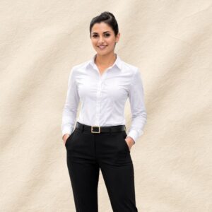 Women White Formal Shirt