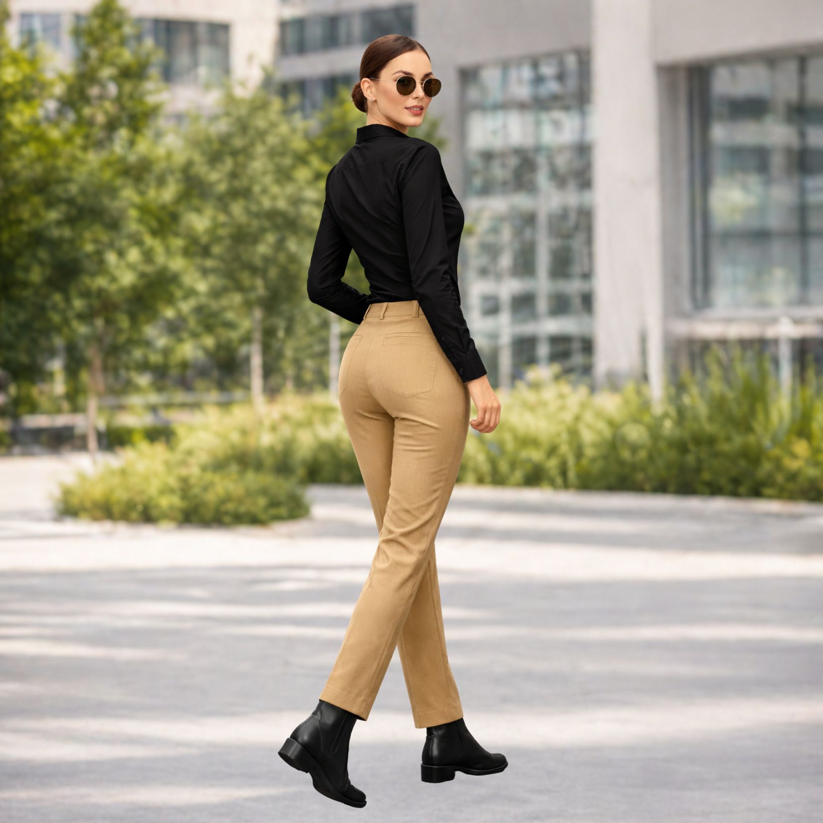 Women Black Formal Shirt - Image 5